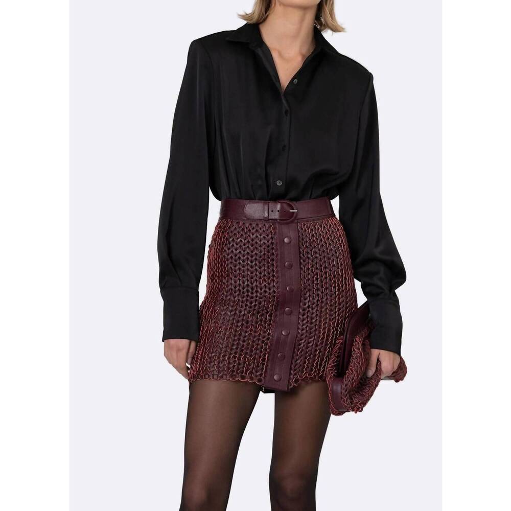 NEW NONCHALANT LABEL larissa button down bodysuit in black